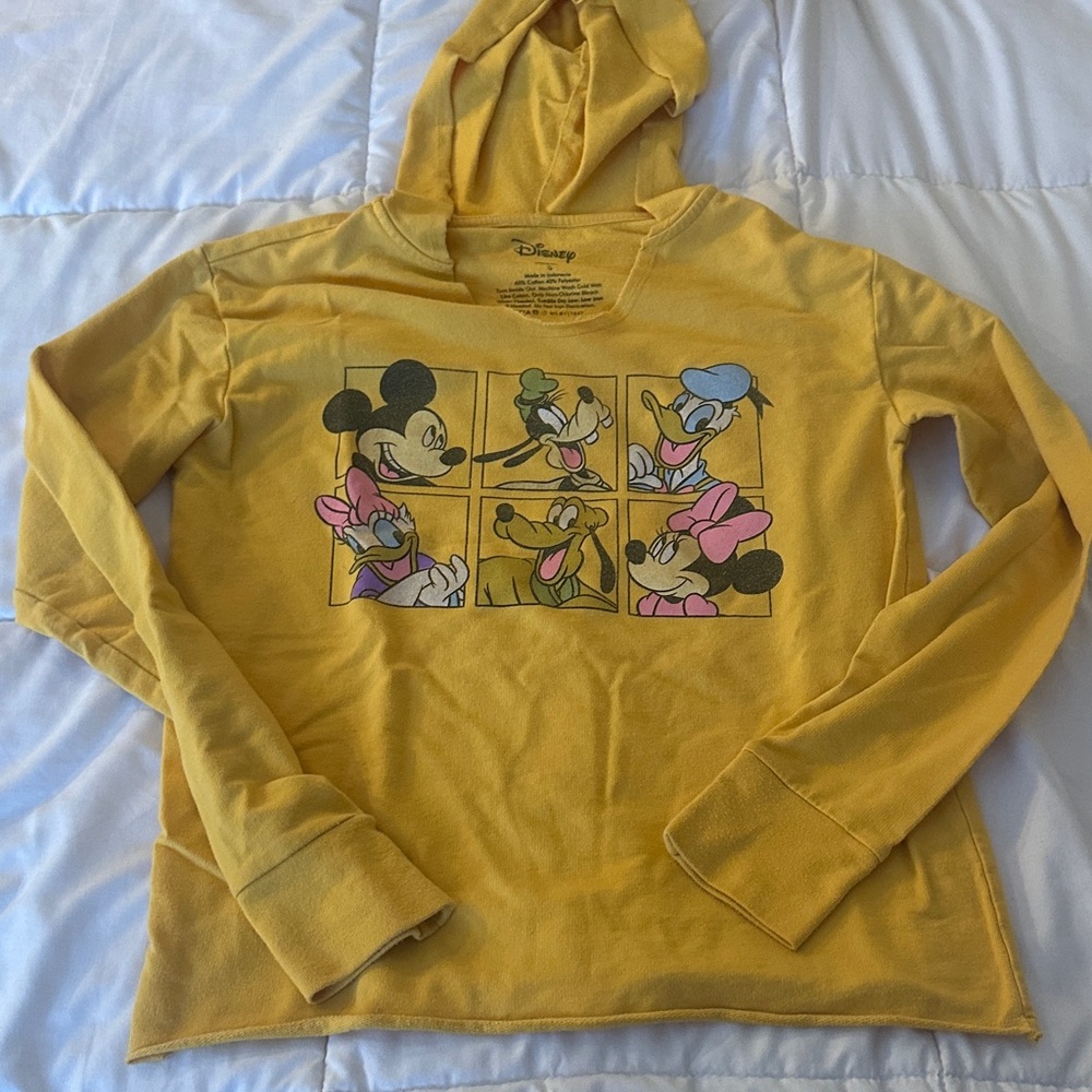 Disney Mustard Long Sleeve with Iconic Characters